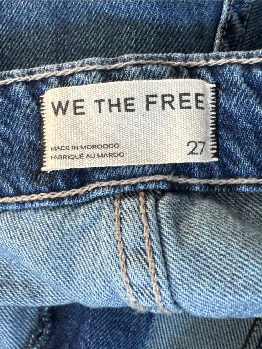 Free People We The Free Vista Apron Denim Jumpsuit Wide Leg Halter Boho | 27 - Picture 11 of 13